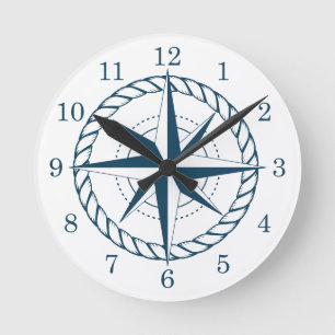 Horloge Ronde Cadran Stellaire Nautique