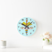 Horloge Ronde Caducée (Maison)