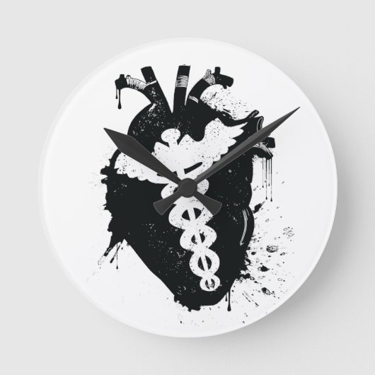 Horloge Ronde caduceus anatomic (Recto)