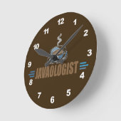Horloge Ronde Café amusant (Angle)