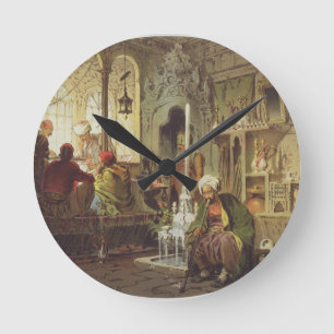 Horloge Ronde Café de tabouret, 1862 (litho de couleur)