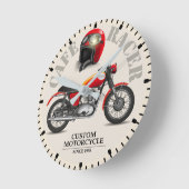 Horloge Ronde Cafe Racer Retro (Angle)