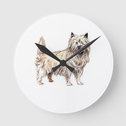 Horloge Ronde Cairn Terrier (Recto)