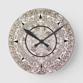 Horloge Ronde Calendrier solaire disque aztèque (Recto)