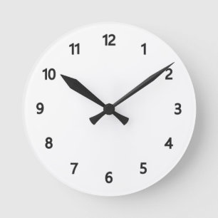 Horloge Ronde Calibre noir d'horloge