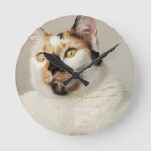 Horloge Ronde Calico Cat (Recto)