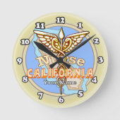 Horloge Ronde California Nurse Caduceus (Recto)