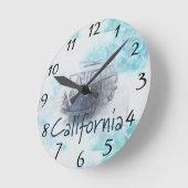 Horloge Ronde Californie (Angle)