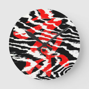 Horloge Ronde Calligraphie asiatique très Cool