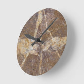 Horloge Ronde calligraphie sur pierre (Angle)