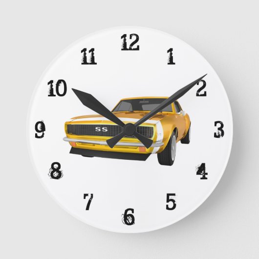 Horloge Ronde Camaro SS : Wall Clock (Recto)