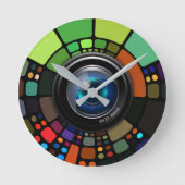 Horloge Ronde Camera Zoom (Recto)