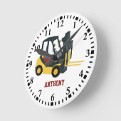 Horloge Ronde Camion de Forklift (Angle)