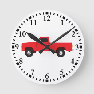 Horloge Ronde Camions de transport de camionnettes