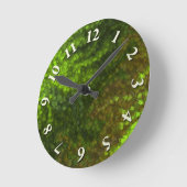 Horloge Ronde Camo Feuille de Woodland (Angle)