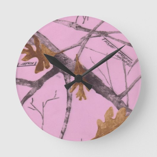 Horloge Ronde Camo rose (Recto)
