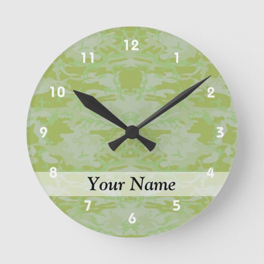 Horloge Ronde Camo vert (Recto)