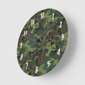 Horloge Ronde Camouflage (Angle)