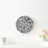 Horloge Ronde camouflage (Maison)