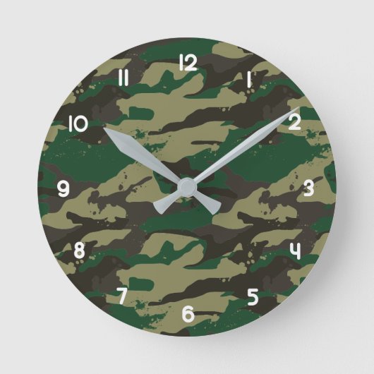 Horloge Ronde Camouflage de Woodlands (Recto)
