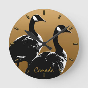 Horloge Ronde Canada Clock Canadian Goose Souvenir de Wall Clock
