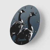 Horloge Ronde Canada Clock Canadian Goose Souvenir de Wall Clock (Angle)