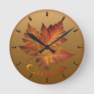 Horloge Ronde Canada Maple Leaf Clock Canada Souvenir Wall Clock