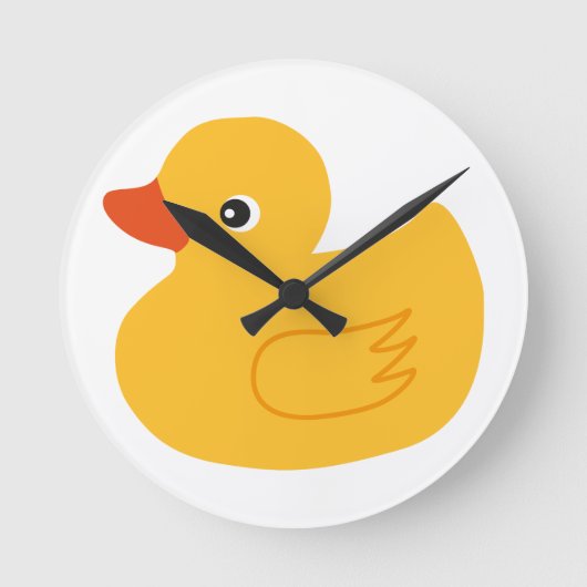Horloge Ronde Canard jaune (Recto)