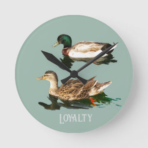 Horloge Ronde Canards colverts