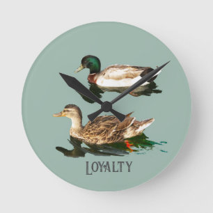 Horloge Ronde Canards colverts