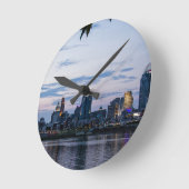 Horloge Ronde Cancinnati Skyline (Angle)