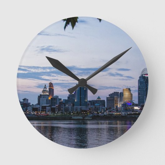 Horloge Ronde Cancinnati Skyline (Recto)