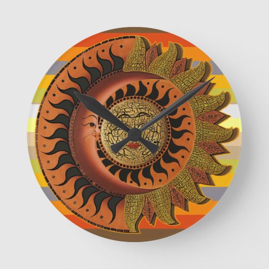 Horloge Ronde Cancun Mayan Moon and Sun Clock (Recto)