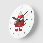 Horloge Ronde Candy Corn Devil Halloween (Angle)