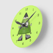 Horloge Ronde Candy Corn Frankenstein Halloween (Angle)