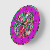 Horloge Ronde Candy Dots 3 (Angle)