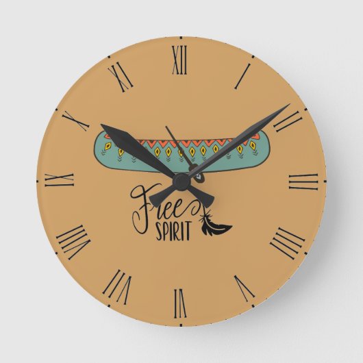 Horloge Ronde Canot Esprit Libre (Recto)