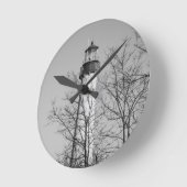 Horloge Ronde Cap May Light b/w (Angle)