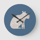 Horloge Ronde Capybara mignon (Recto)