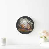 Horloge Ronde Capybara Therapy Time Squeak Si vous êtes submergé (Maison)