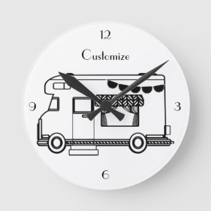 Horloge Ronde Caravane de camping RV Thunder_Cove