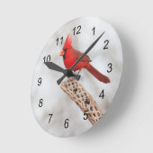 Horloge Ronde Cardinal du Nord sur une branche (Angle)