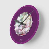 Horloge Ronde Cardinal rouge Rosace (Angle)