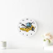 Horloge Ronde Caricature à rouleaux de route (Maison)