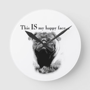 Horloge Ronde Carlin Joyeux visage