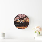 Horloge Ronde carnet de notes en spirale Lonely Lighthouse (Maison)