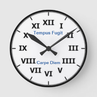 Horloge Ronde Carpe diem Wall Clock