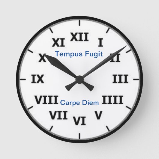 Horloge Ronde Carpe diem Wall Clock (Recto)