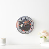 Horloge Ronde Carpes Koï Nageant (Maison)