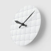 Horloge Ronde Carreau blanc (Angle)